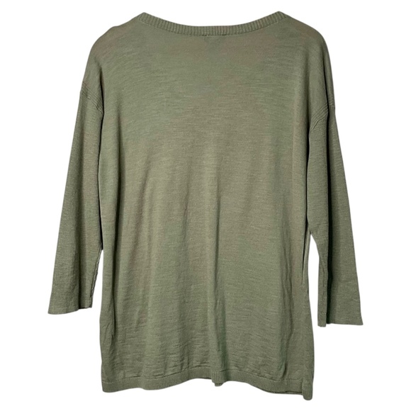 TALBOTS 100% Cotton V-Neck Sweater Medium - Picture 4 of 9